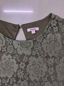 Green Lace Top