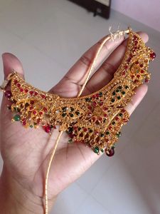 Necklace With Earning Nd Bindi..