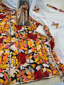 Floral Mul Cotton Suit Set