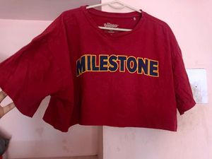 pure cotton maroon t-shirt for women