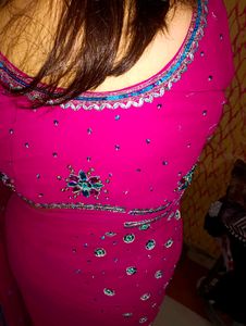 Magenta Saree