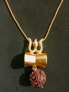 Trishul Rudraksha Pendant