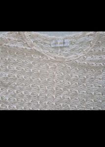Crochet Cream Knit Top✨️
