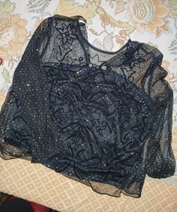 This Is A Beautiful Crop Embroidery Top