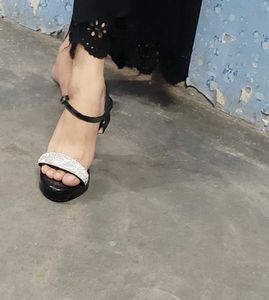 Sparkly Black Heels