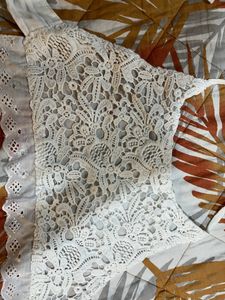 White Halter neck top