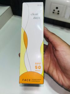 ❤️‍🔥PRICE DROP..!!!❤️‍🔥Unsweetened Beauty Clear Days SPF 50 PA+++ Face Transparent Sunscreen☀️        Untouched Sunscreen…. (packed)