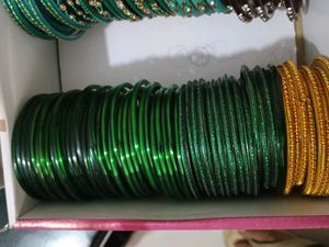 Multicolored Glass Bangles