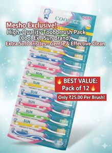 Family Pack Of 12 Toothbrush With Soft Brestle
