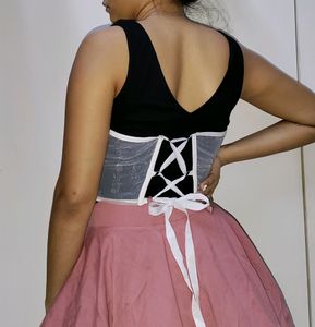 White Chained Corset