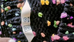 Black Sweatshirt And White Shrug
