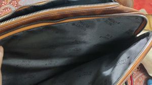 Brand New Brown Leather Laptop Bag with Multiple C