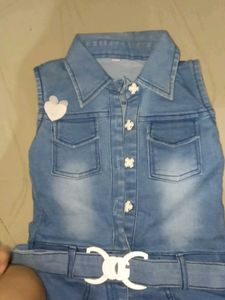 Denim Jumpsuit for Girls