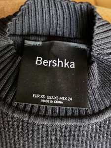 BERSHKA Black w gold chains Bodycon Mini Dress