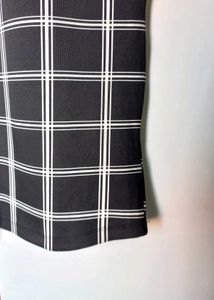 Black And White Checked Dress