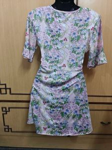 Floral Print Flared Dress