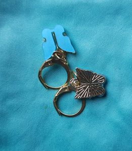 Cute Trendy Butterfly Colorful Drop Hoop Earring.