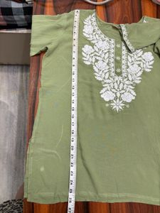 Price Drop! Chikankari Short Kurti For Women
