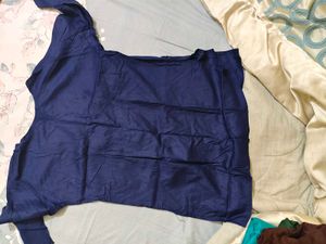 Navy Embroidered Kurti