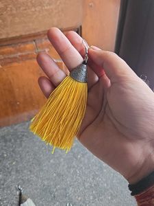 COMBO Yellow and White Tassel Earrings
