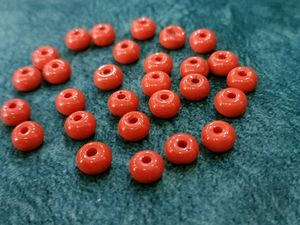 Coral Round Pony Beads - Craft Supplies