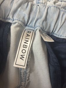 Light Wash Paperbag Jeans