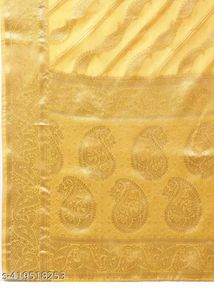 Elegant Yellow Banarasi Silk Saree