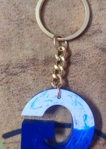 Blue &#39;G&#39; Keychain