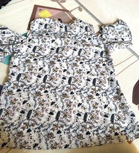 Floral Cold Shoulder Top