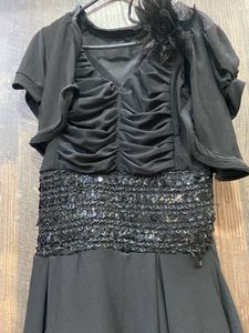 Black Party Dress with Sequins