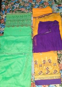 Green Dress Material