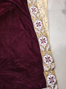 Beautiful Party Wear Velvet Pallu Saree