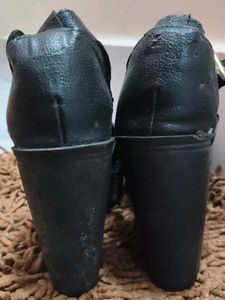 Black Catwalk Gladiator Heels