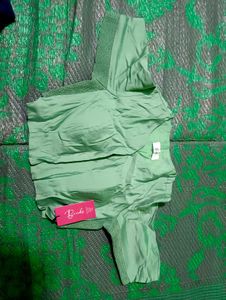 Elegant Green Saree Blouse (M Size)