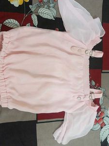 Cute Pink Top &amp; Bottom Set