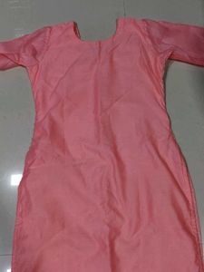 Pink Embroidered Kurti