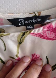 Off White Floral Top For Bust 44