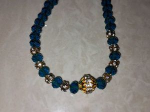blue necklace