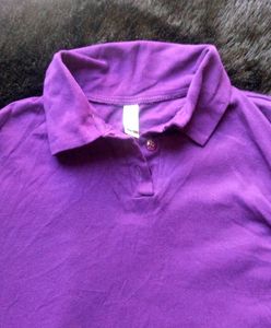 Crop Tie Knot Purple Cute Top