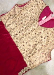 Suit Skirt Velvet And Net