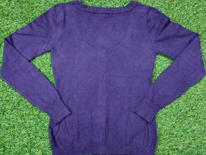 Imported Elegant Purple Cardigan