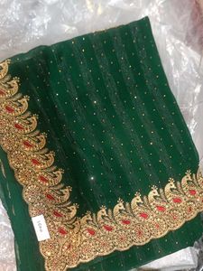 Elegant Green Saree