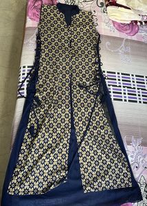 A- Line Kurti - Navy blue