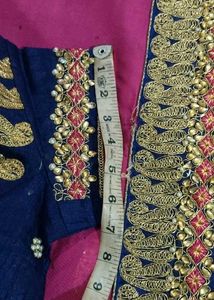 Heavy Multicolour Sari With Blouse