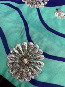 Embroidered Saree