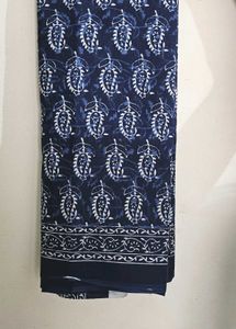 Mul Cotton IndiGo Saree