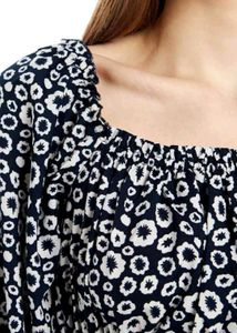 Chic Black &amp; White Print Top