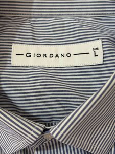 Giordano Striped Blue Shirt