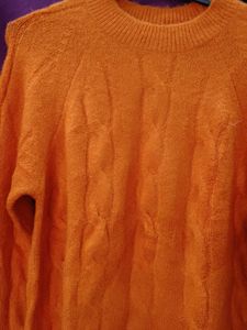 Orange Knit Sweater