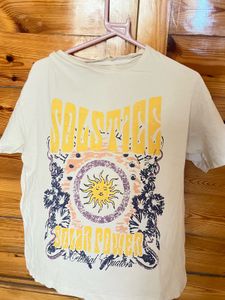 Aesthetic SOLSTICE graphic oversized tee